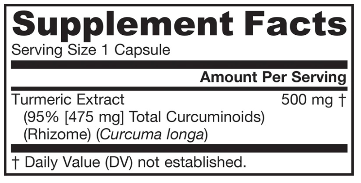 Jarrow Formulas Curcumin 95-factsheets