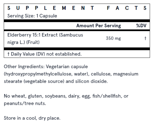 Jarrow Formulas Elderberry Extract-factsheets