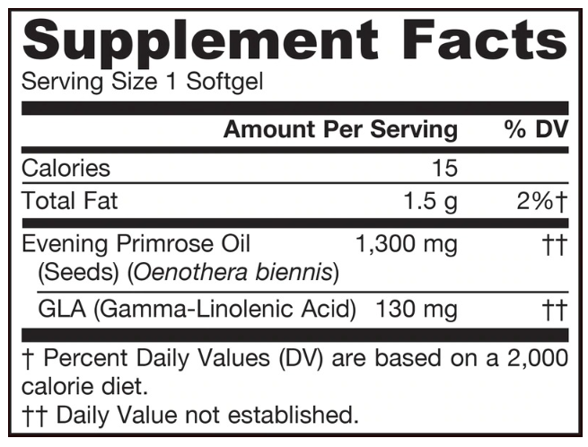 Jarrow Formulas Evening Primrose-factsheets