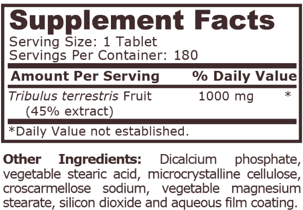 Pure Nutrition Tribulus Terrestris 1000mg-factsheets