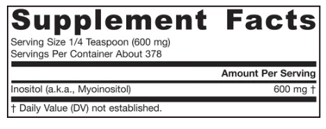 Jarrow Formulas Inositol Powder-factsheets