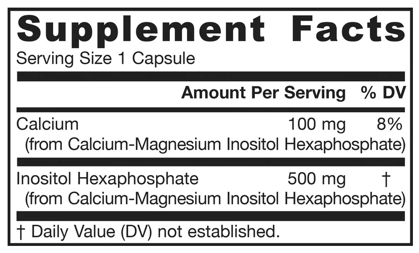 Jarrow Formulas IP6 - Inositol Hexaphosphate-factsheets