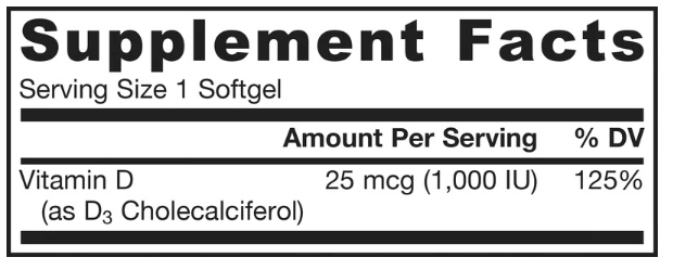 Jarrow Formulas Vitamin D3-factsheets