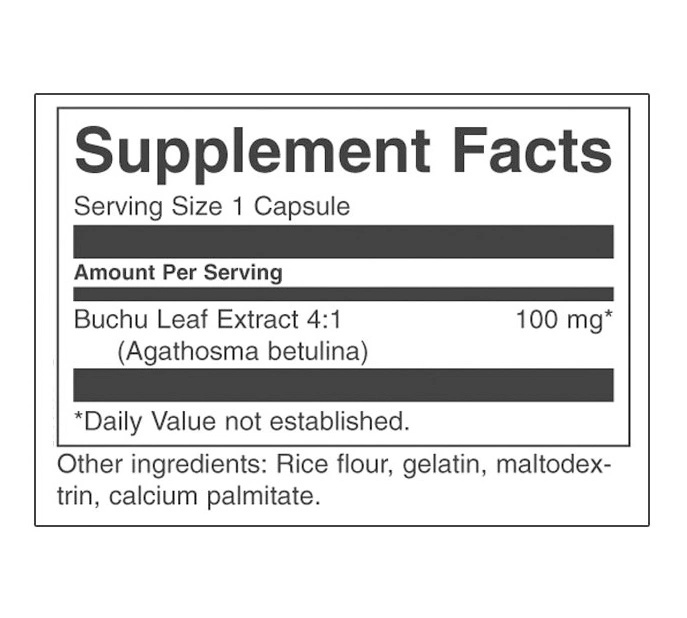 Swanson Full Spectrum Buchu Leaf Extract 40:1-factsheets