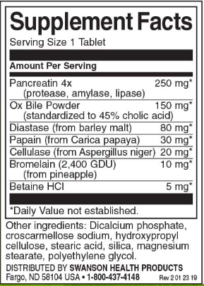 Swanson Digestive Enzymes-factsheets