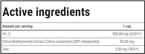 Trec Nutrition Vit.C Strong 500 | Vitamin C 500 mg-factsheets