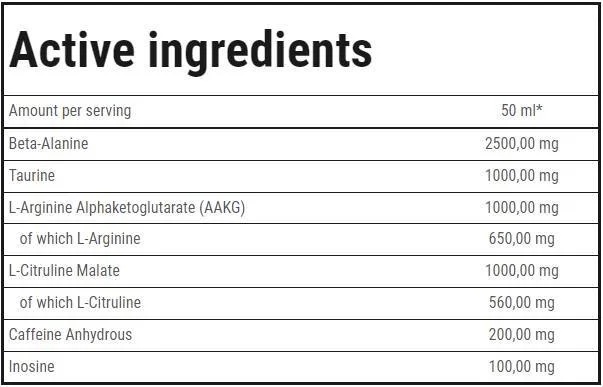 Trec Nutrition Boogieman Shot | Pre-Workout-factsheets