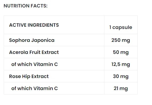 QUERCETIN 90 vCaps-factsheets