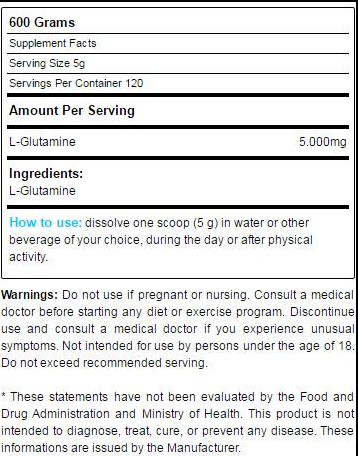 Yamamoto Nutrition Glutamass POWDER-factsheets