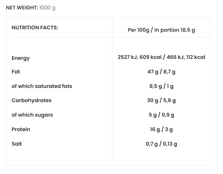 7NUTRITION CASHEW CREAM NATURAL-factsheets