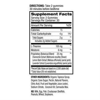 Natrol Sleep+ Calm Gummies - Melatonin-factsheets