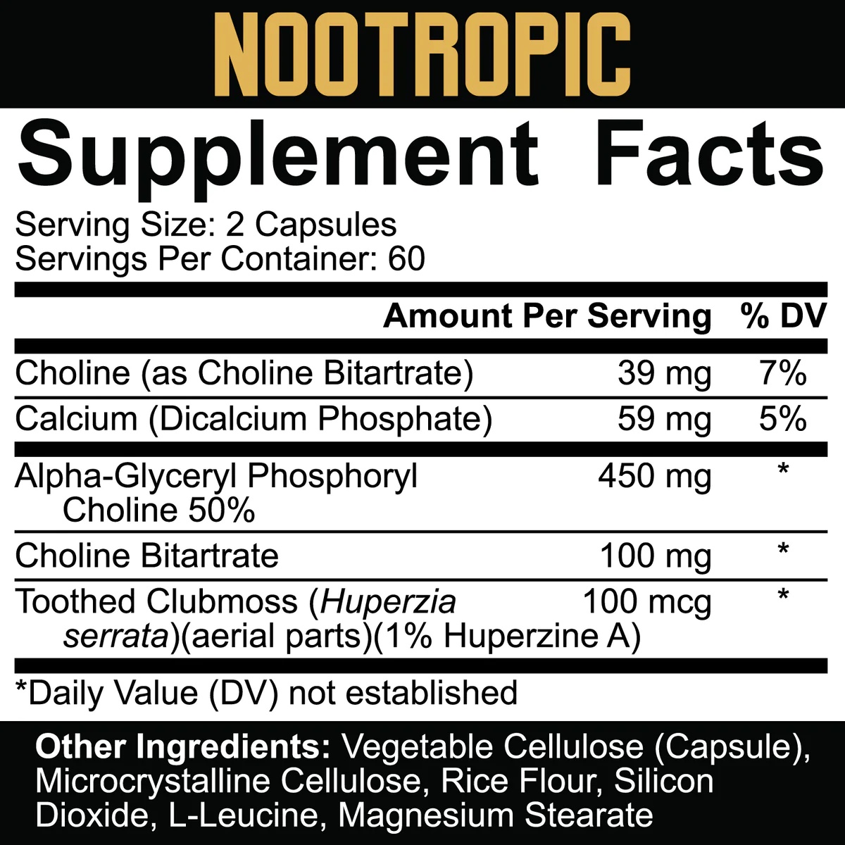 Nootropic | Core Series-factsheets