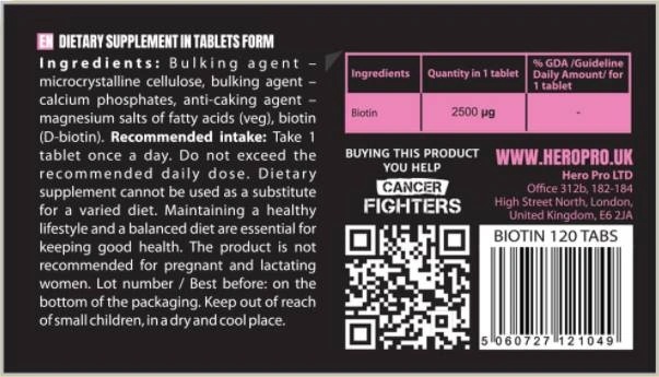 Hiro.lab Biotin 2500 mcg-factsheets