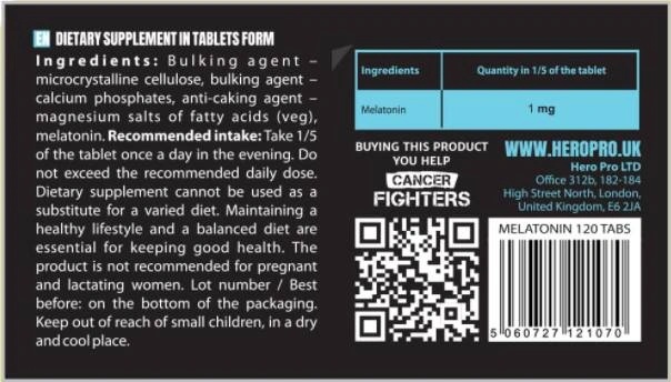 Hiro.lab Melatonin 5 mg-factsheets