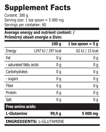 Promo Stack Extrifit GLUTA Pure 300g 1+1 FREE-factsheets