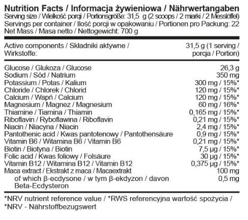 ALLNUTRITION Isotonic-factsheets