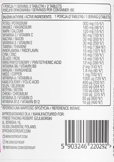 OstroVit Vit&Min Forte Limited Edition-factsheets