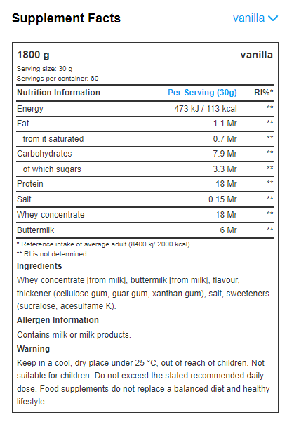 Promo Stack AllNutrition Protein 1+1 FREE-factsheets