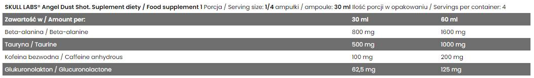 Skull Labs Angel Dust / Pre-Workout Shot-factsheets