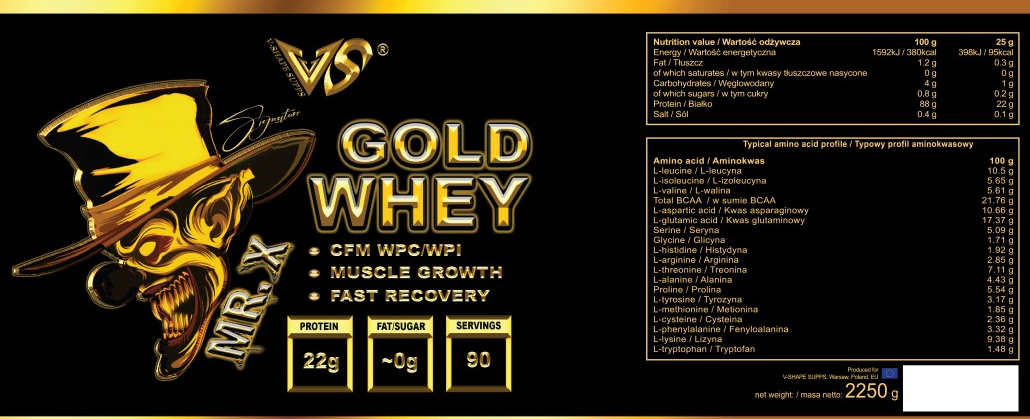 V-SHAPE SUPPS MR X GOLD WHEY-factsheets