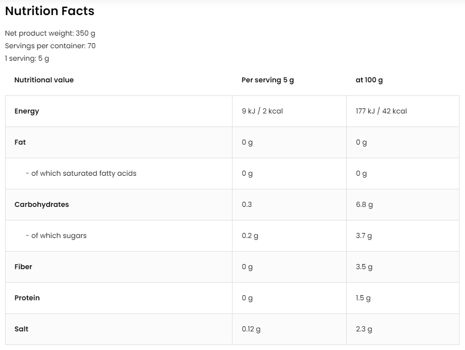 OstroVit Ketchup - Hot & Spicy | No Added Sugar ~ Vegan Friendly Sauce-factsheets