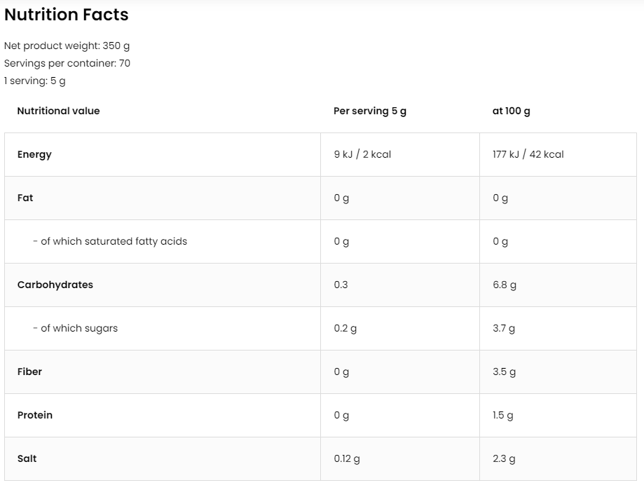 OstroVit Ketchup - Mild | No Added Sugar ~ Vegan Friendly Sauce-factsheets