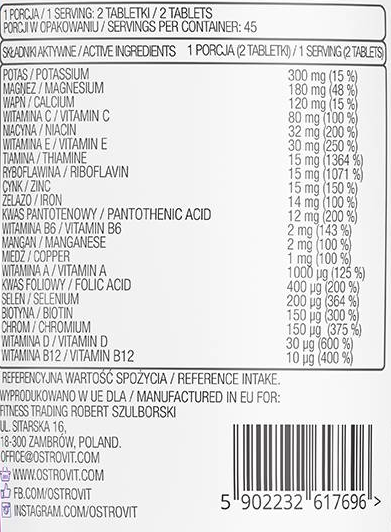 OstroVit Vit&Min Powder | Multivitamin and Mineral Formula-factsheets