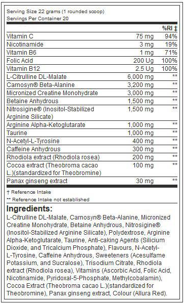 Cellucor C4 ULTIMATE-factsheets