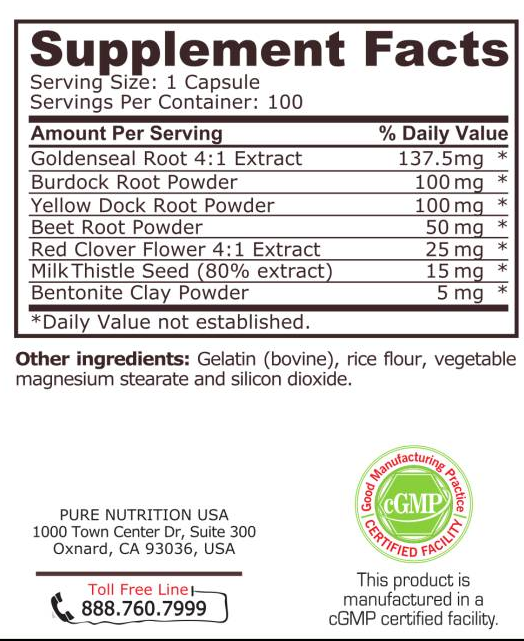 Pure Nutrition Digest Matrix-factsheets