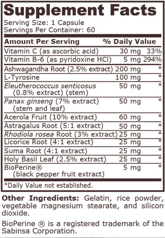 Pure Nutrition Adrenal Support-factsheets