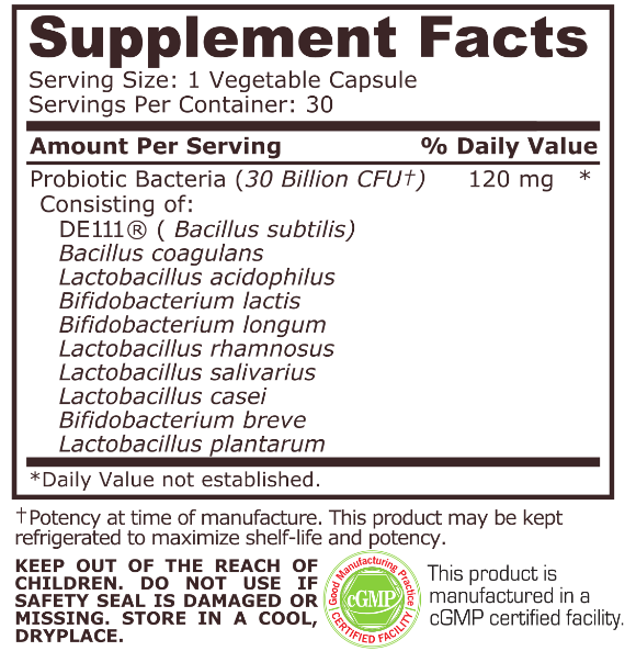 Pure Nutrition 30 Billion Biotic-factsheets