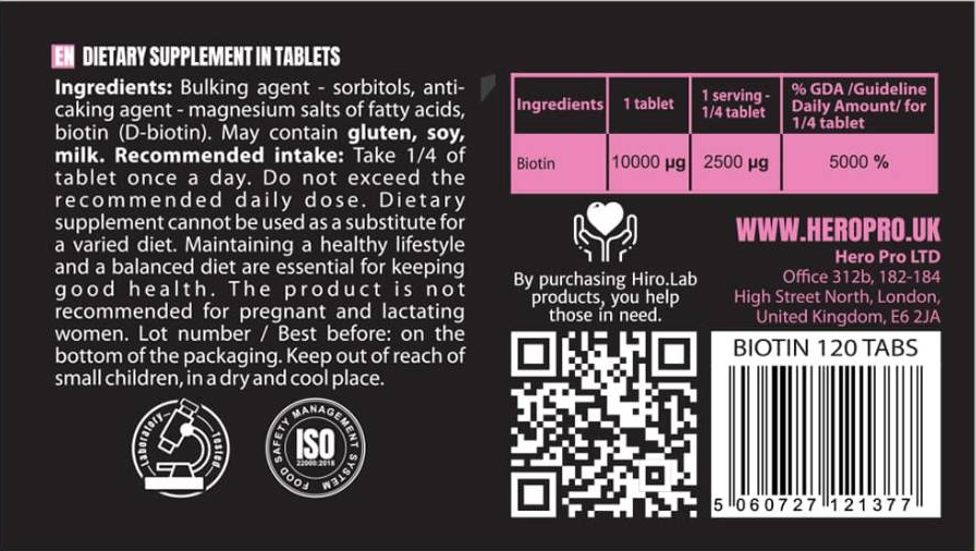 Hero.Lab Biotin 10.000 mcg-factsheets