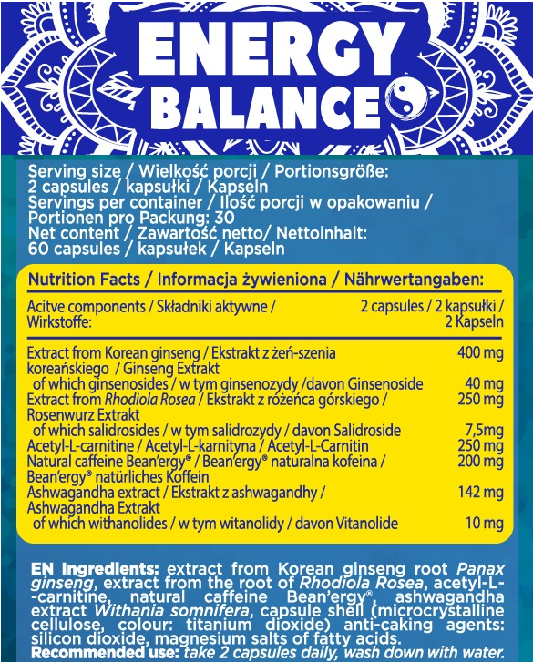 Allnutrition Energy Balance-factsheets