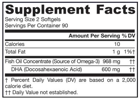 Jarrow Formulas Max DHA-factsheets