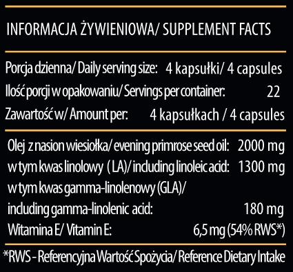 KFD Evening Primrose Oil 2000mg-factsheets