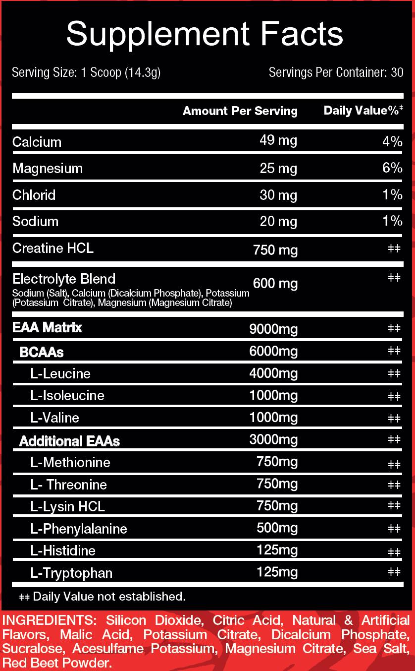 RedRex Big Ramy Labs EAA + Creatine HCL-factsheets