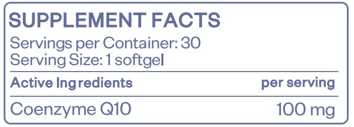 HS Labs CoQ10 - Ubiquinone 100 mg-factsheets