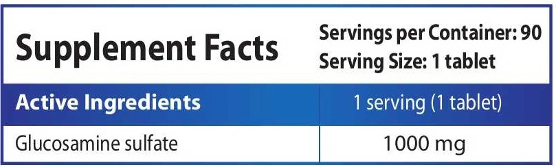 HS Labs Glucosamine Sulfate-factsheets