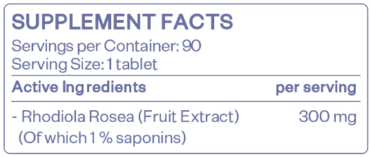 HS Labs Rhodiola 3% Extract 300mg-factsheets