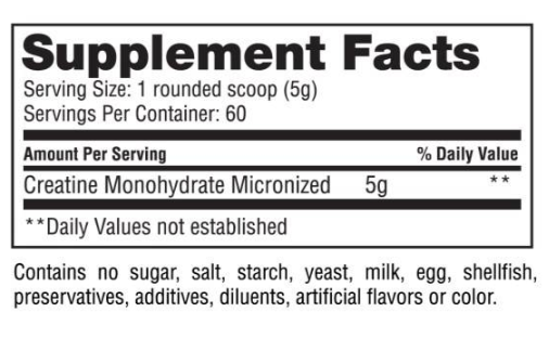 Gaspari Nutrition Creatine Monohydrate / Qualitine-factsheets