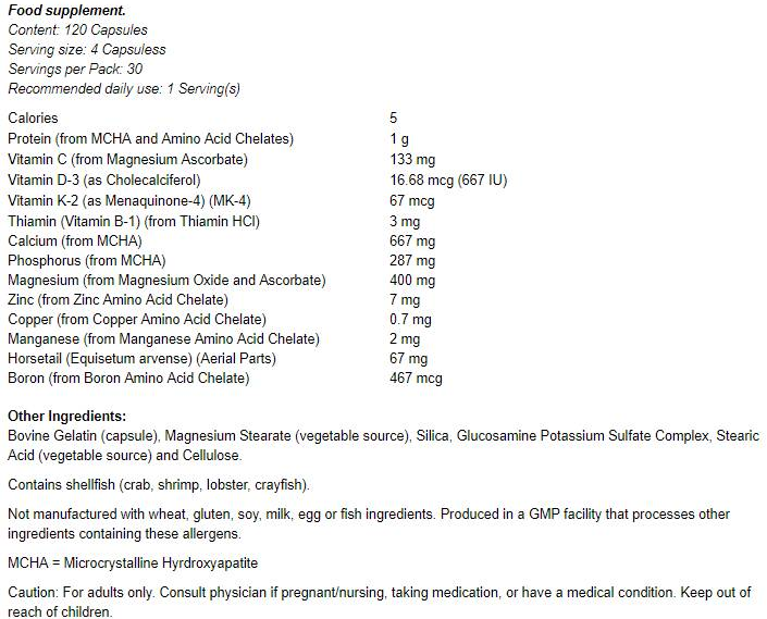 NOW Bone Strength-factsheets