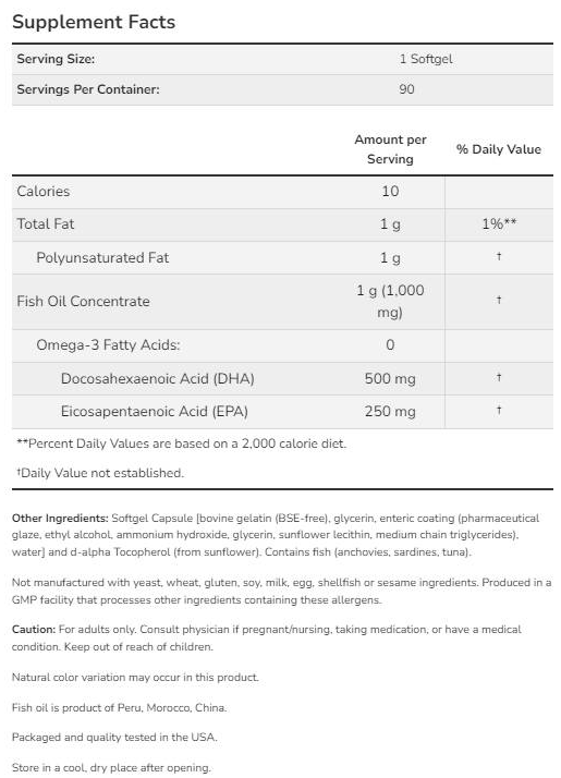 NOW DHA - 500 Double Strength-factsheets