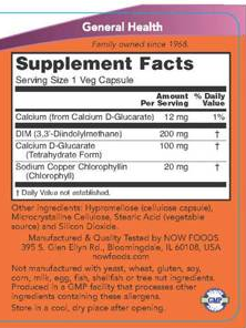 NOW DIM - Diindolylmethane 200 mg-factsheets