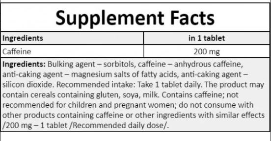 MP Sport Caffeine 200mg-factsheets