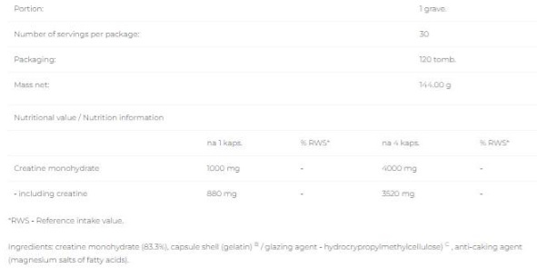 6PAK Nutrition Creatine Monohydrate Caps-factsheets