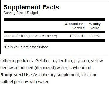 Swanson Beta Carotene-factsheets