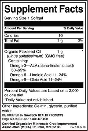 Swanson Flaxseed Oil (OmegaTru)-factsheets