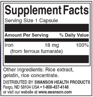 Swanson Iron (Ferrous Fumarate)-factsheets