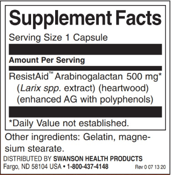 Swanson Larch Tree Arabinogalactan-factsheets