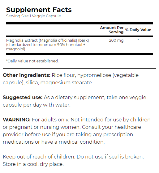 Swanson Magnolia Extract - Standardized-factsheets